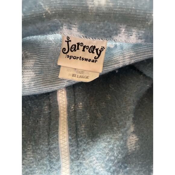 Jarray Womens/Teen Sportswear Fleece Jacket Blue Geometric XXL Vintage 90s - Picture 4 of 8